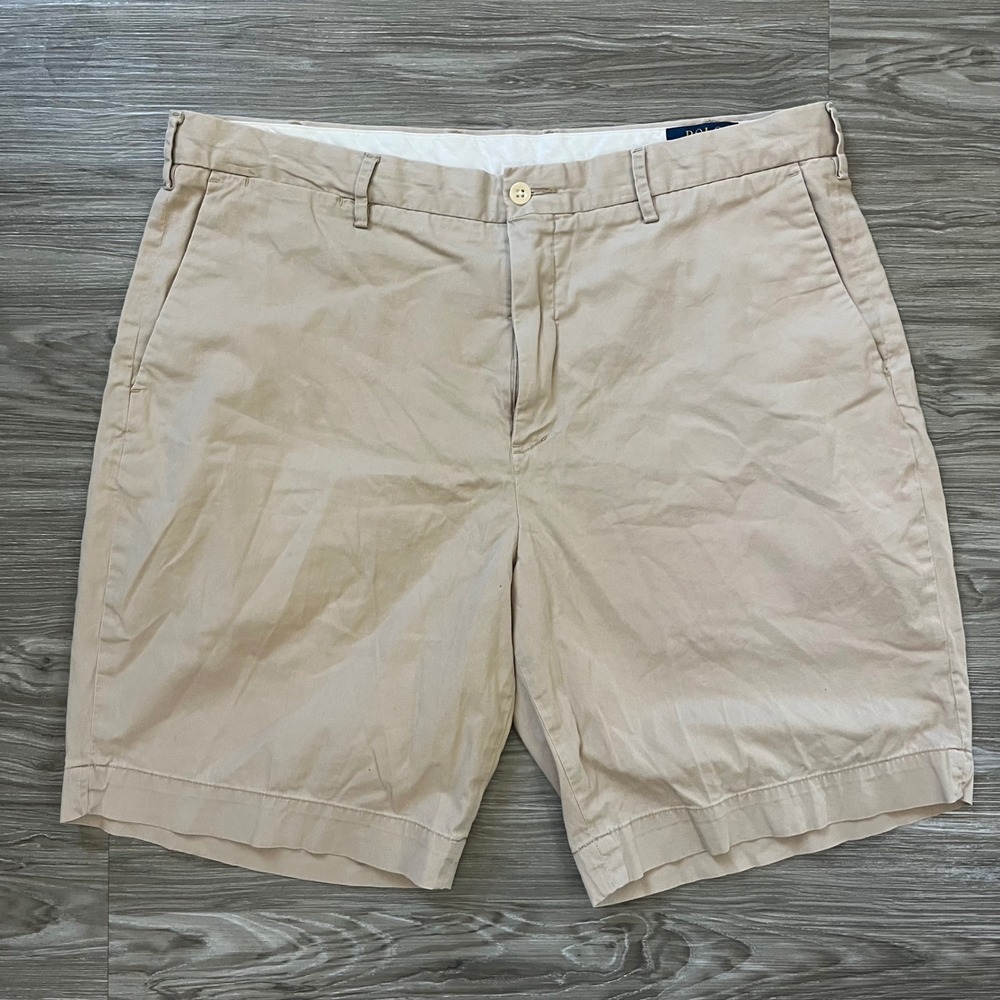 Polo Ralph Lauren Mens Tan Stretch Classic Fit Chino Shorts 36 710698525007